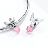 925 Sterling Silver Cute Flower Elf Fairy Beads fit Bracelet Charm Precious Jewelry For Women