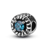 Ocean Heart Diamond Ball Bead Bracelet S925 Sterling Silver Jewelry Accessories