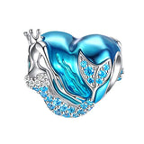 Silver Mermaid Charms fit Pandora Charms 