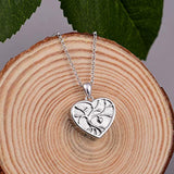 Sterling Silver Tree of Life Memorial Jewelry Gift Love Forever in My Heart Cremation Urn Pendant Necklace for Ashes