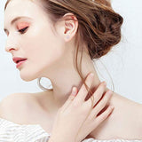 S925 Sterling Silver Opal Star Stud Earrings Tiny Small Earrings Gifts for Women