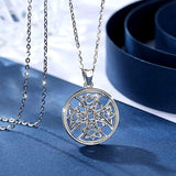 Cross Necklace for Women  925 Sterling Silver Tiny Celtic Knot Cross Pendant Necklace Simple Cross Necklaces for Women