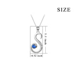 Manufacturer Charm 925 Sterling Silver Initial S Necklace for Girlfriend