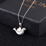 925 Sterling Silver Cremation Keepsake Ash Memorial Jewelry Pigeon Necklace for Ashes