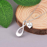 Sterling Silver Infinity of Life Eternity Memorial Urn Necklace Always with me Cremation Jewelry Pendant Necklaces for Ashes
