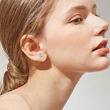 Opal Earrings Mouse Earrings 925 Sterling Silver Mouse Gifts for Women Mouse Jewelry Opal Earrings for Women (A-Mouse Earrings)