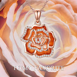 S925 Sterling Silver Rose Flower Urn Necklace for Ashes Women  Memories Jewelry to Keep Someone Near to You