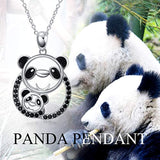 Panda Necklaces for Mother's Gift 925 Sterling Silver Jewelry for Women Daughter Panda Lover