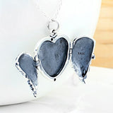 Locket Necklace That Holds Pictures Sterling Silver Heart Locket Necklace for Girls Picture Locket Necklace for Women