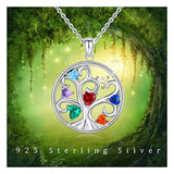 Family Tree of Life Sterling Silver Necklace With Fine Jewelry Gift Box
