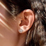 Sterling Silver Celtic Knot Clover Stud Earrings Silver Jewelry For Women Girls