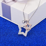 925 Sterling Star Pendant Necklace Gifts Inspirational Jewelry