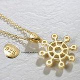 Sterling Silver Created Fire Opal Ferris wheel Necklace October Birthstone Fine Jewelry for Women 16+2 inch Extender