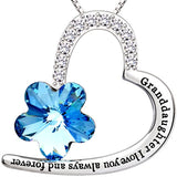 Silver Love Heart Crystal Cubic Zirconia Pendant Necklace
