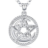 Moon and Star 925 Sterling Silver Pendant