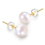 Freshwater Cultured White Pearl Earrings