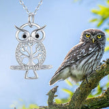 Owl Necklaces for Women Tree of Life Necklaces with Owl Tree of Life Pendant Necklace Owl Gifts for Owl Lover