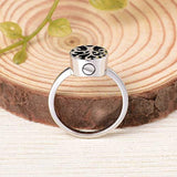 S925 Sterling Silver Tree of Life Cremation Rings Always with me Urn Ring for Ashes Size 6/7/8
