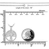 S925 Sterling Silver CZ tree of life-love Necklace for Women