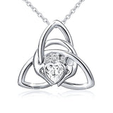 Silver Irish Claddagh Love by Kelly Hands Holding Crown Heart Pendant Necklace