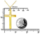 925 Sterling Silver Cross Pendant Necklace With 18inch Cable Chain