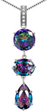 925 Sterling Silver Mystic-Topaz Jewelry Women Crystal Gift Girls Dating/Wedding/Anniversary Present Fashion Jewellery
