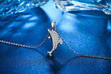 925 Sterling Silver Dolphin Necklace for Women Dolphin Jewelry Graduation Gift