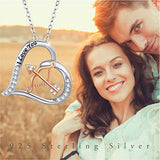 Silver Cupid Heart Necklace