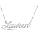 "Lauren" Style-Personalized Name Necklace Adjustable Chain 16”+2”