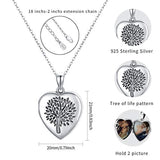 Silver Tree of Life Photo Necklace