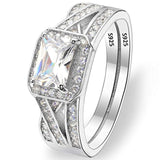  Cut CZ Wedding Engagement Ring 