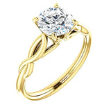 1 Carat Forever One Moissanite Near Colorless Unlimited Style Solitaire Engagement Ring in 14k White or Yellow Gold