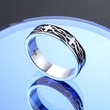 Sterling Silver Celtic Knot Cross Religious Oxidized Vintage Antique Ring for Women Men Unisex