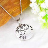 925 Sterling Silver Floral Design Locket Necklace