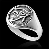 925 Sterling Silver Egypt Eye of Horus Ring - Nickel Free bands rings