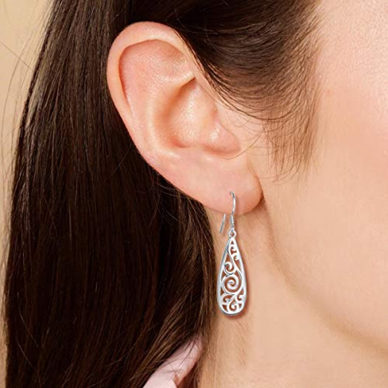 Top 249+ big silver earrings latest
