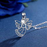 Angel Jewelry for Women 925 Sterling Silver Memory Angel Necklaces, Christmas Gifts for Her