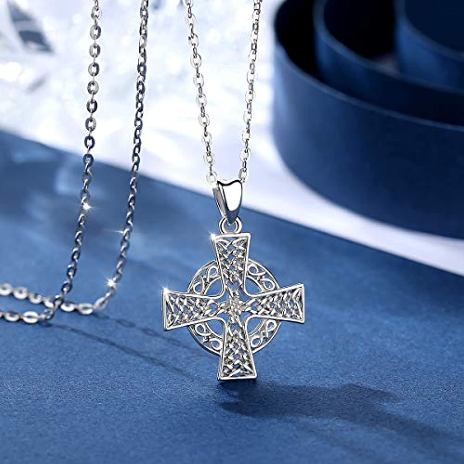 CRMAD Celtic Knot Necklace for Women Sterling Silver India | Ubuy