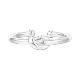 14K Gold Plated 925 Sterling Silver Rings for Women | Promise Rings for Her | Love Knot Stackable Rings | Gold Rings