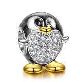 Penguin Gold Plated Bracelet Bead Charms