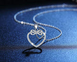 Heart Necklace Love Infinity Women Pendant Necklaces Jewelry with Gift Box for Mom Daughter Grandma Gifts on Birthday
