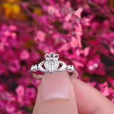 925 Sterling Silver  Claddagh Promise Ring