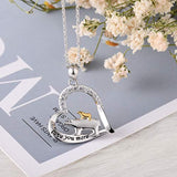 925 Sterling Silver Mama Bear Cubs Pendant Engraved Love You More Mother Child Necklace Gifts for Mom Grandma