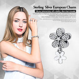 925 Sterling Silver Duo Daisy Charm For Women Snake Bracelet Charm