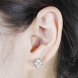 14K  Gold Heart Arrows Cut Moissanite Stud Earring  for Women