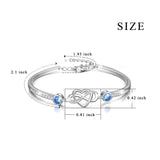 Heart Couple Bracelet Design Bangle Silver Wholesale