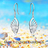 925 Sterling Silver conch dangle earrings for Women