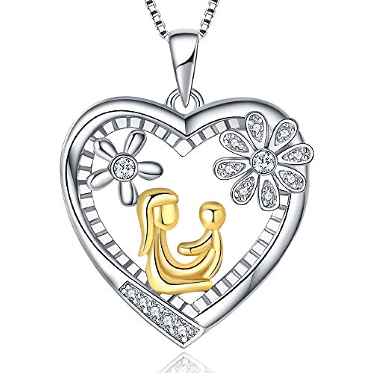 Kay Mother/Daughter Necklaces Heart with Diamond Sterling Silver | Westland  Mall