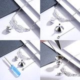 Silver Heart Cremation Jewelry 