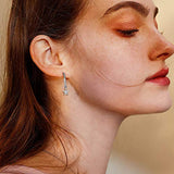 925 Sterling Silver Star Earrings Women Small Open Hoops Earrings Gifts for Ladies